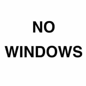 No windows