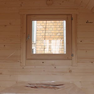 Sauna room window
