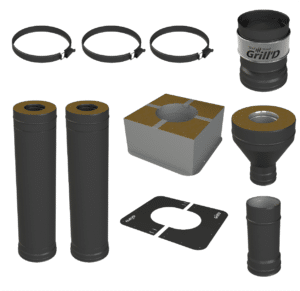 Standard Pipes Kit<br>Black or Stainless Steel